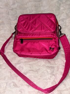lug Hot Pink Quilted Wrangler Crossbody Bag